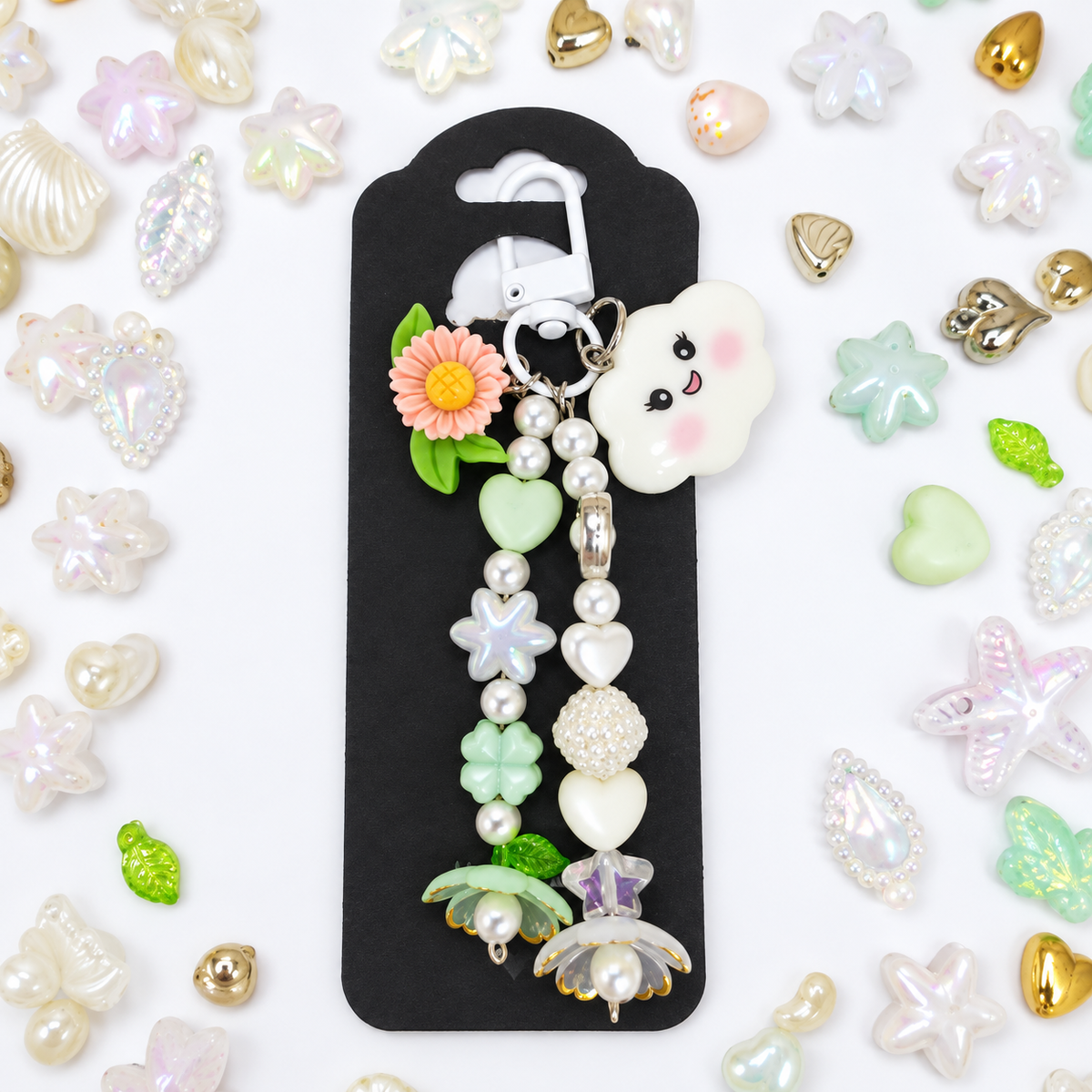 Floral Cloud keychain