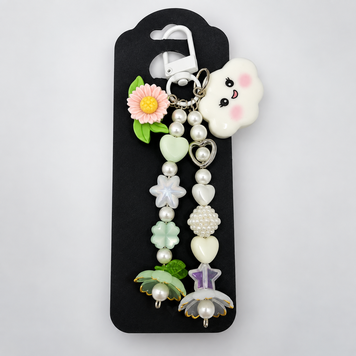Floral Cloud keychain